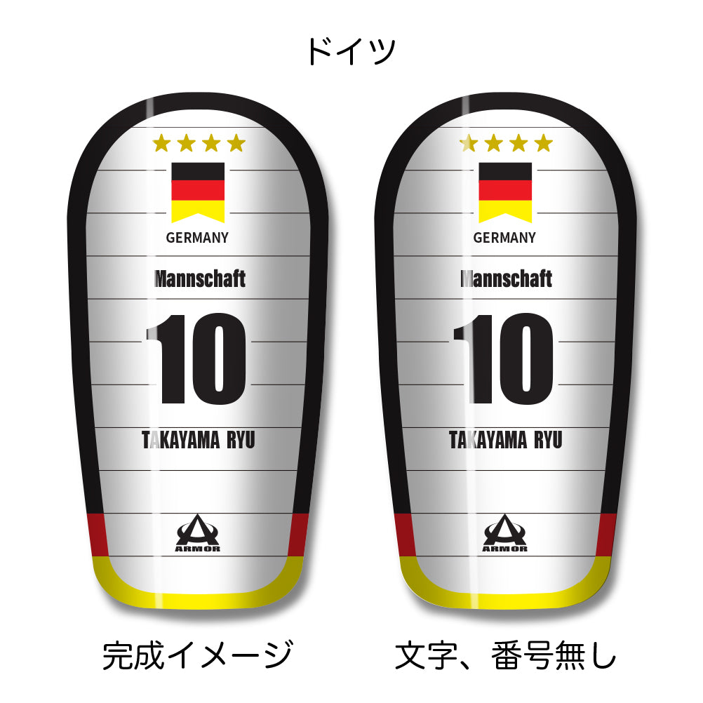 TASKS(タスクス) 世界に一つのオリジナルレガース シンガード 名入れ カスタム セミオーダー サッカー用 フットサル用 すね当て 脛当て グッズ プレゼント ギフト 可変式 幅調整可能 フレキシブル ジャストフィット おすすめ サイズ ネーム ロゴ 背番号 レギュラー スモール 大人用 子供用 ジュニア キッズ Vol.5